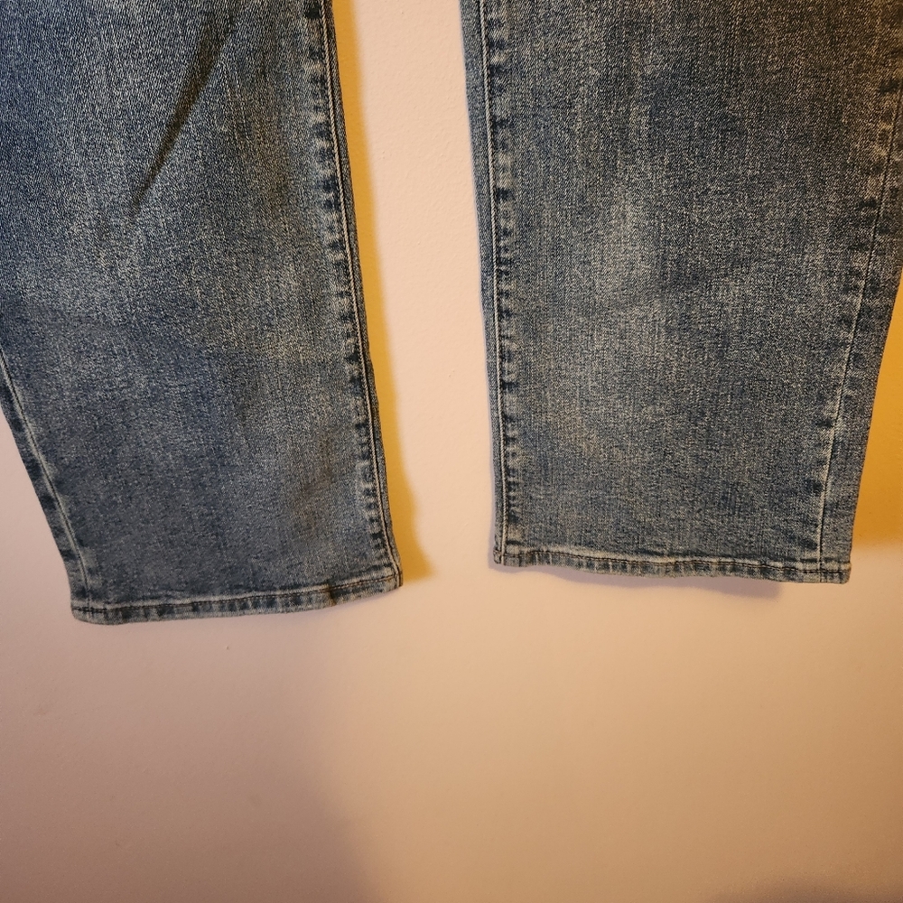 NWT Buffalo David Bitton Straight Six Sanded Blue Jeans 32x32 Mens Stretch Denim - Picture 5 of 16